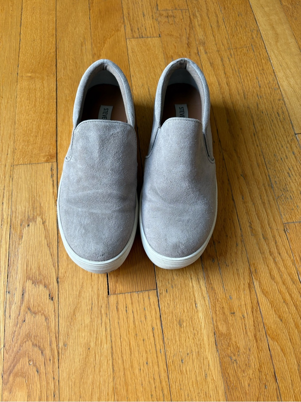Steve Madden Gray Suede Slip-On Sneakers